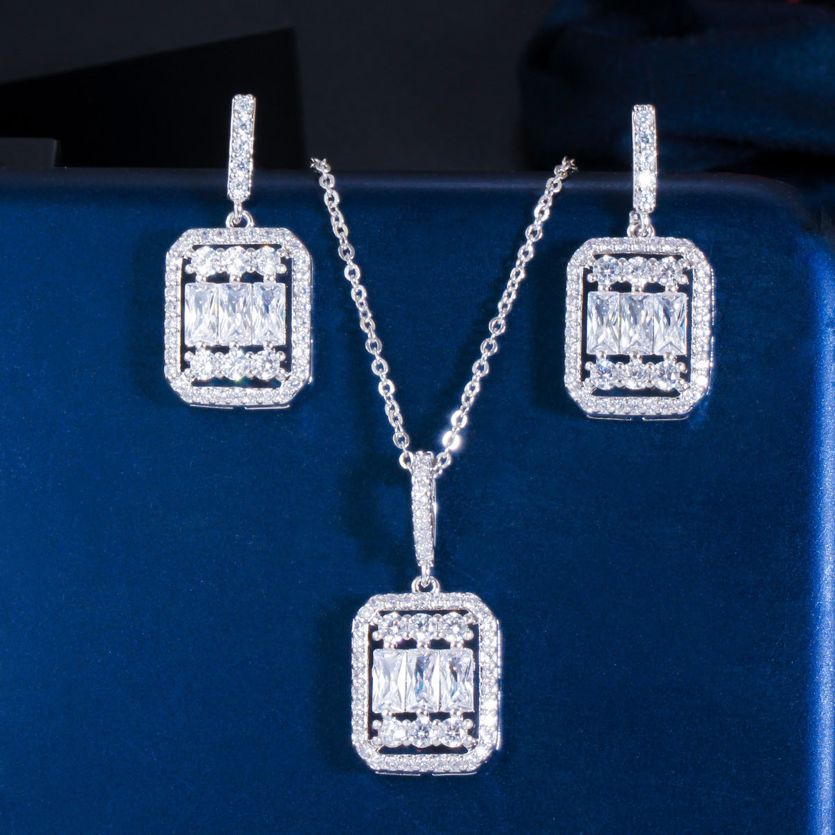 Geometric Jewelry with Dazzling Zircon Stones