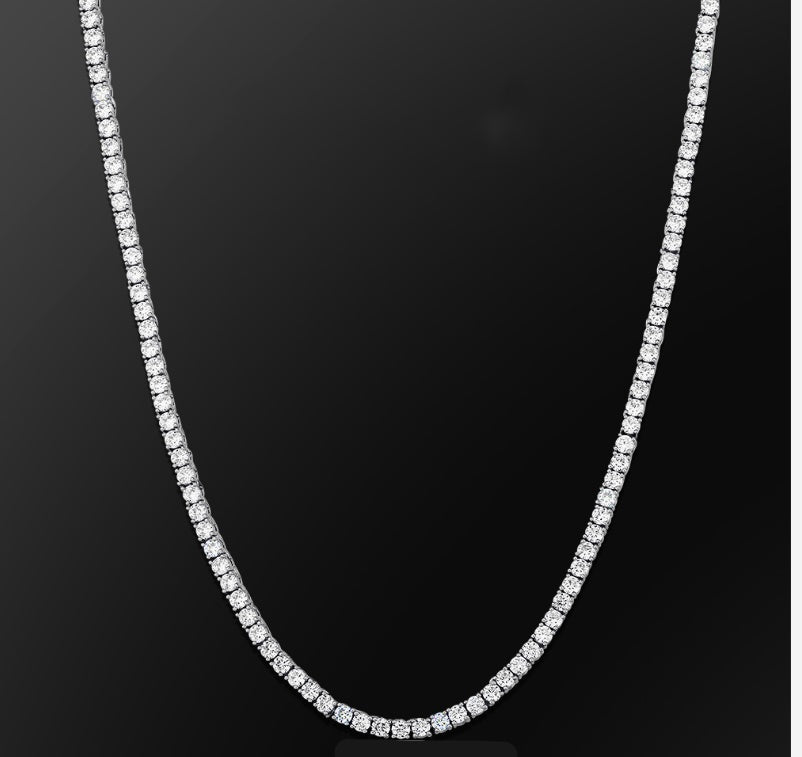 Luxurious Zircon Necklace and Bracelet Set