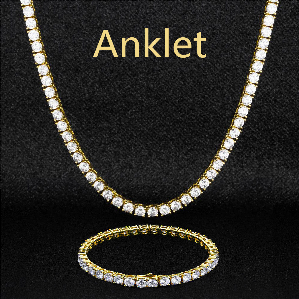 Luxurious Zircon Necklace and Bracelet Set