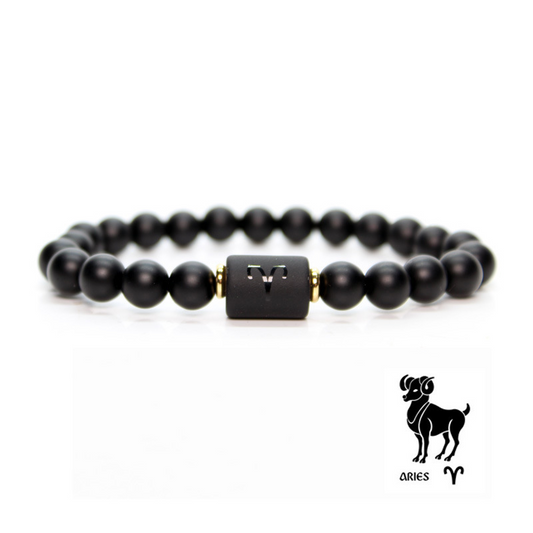 Bracelet Birthstones Black Agate