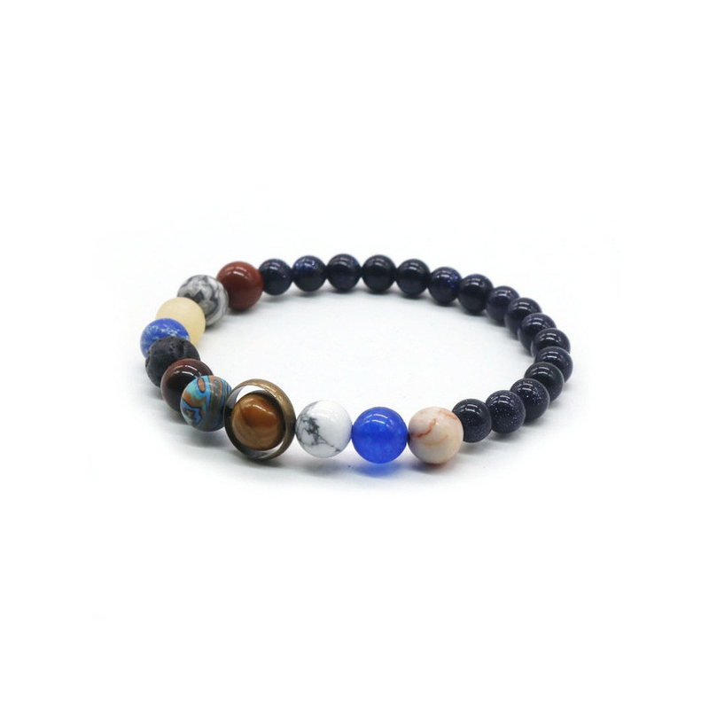 Bracelet - Galaxy Eight Planets Natural Stone