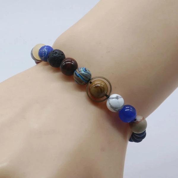 Bracelet - Galaxy Eight Planets Natural Stone