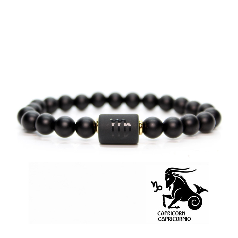 Bracelet Birthstones Black Agate