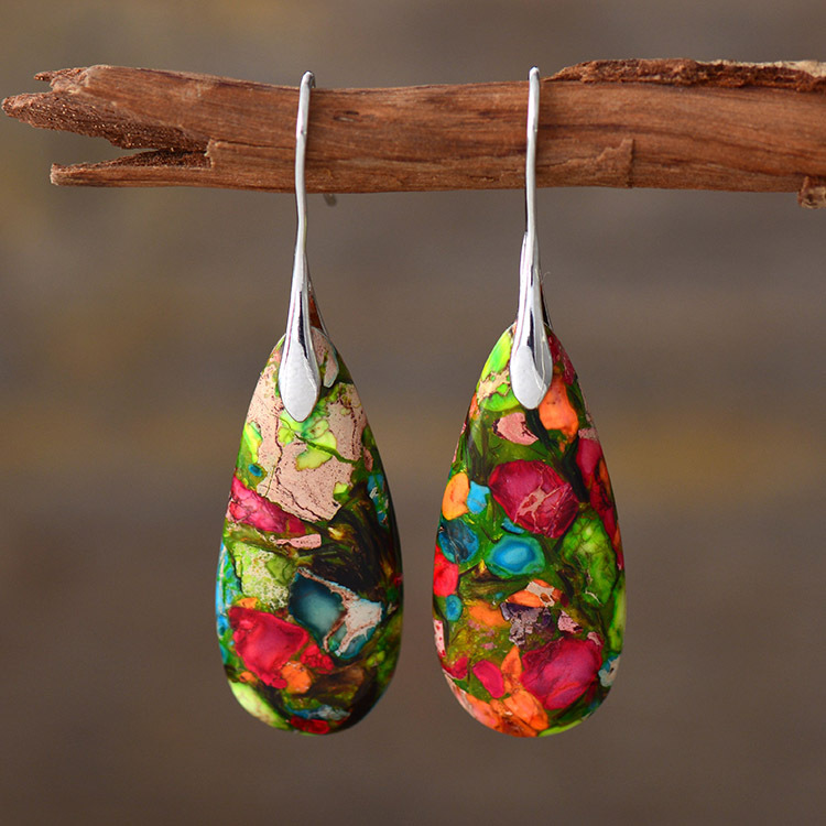 Bohemian Emperor Stone Drop Earrings