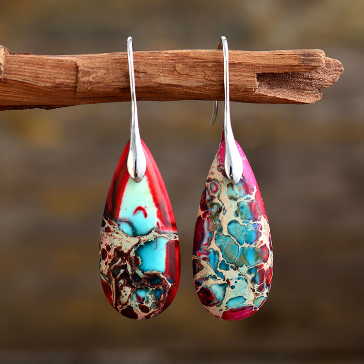 Bohemian Emperor Stone Drop Earrings