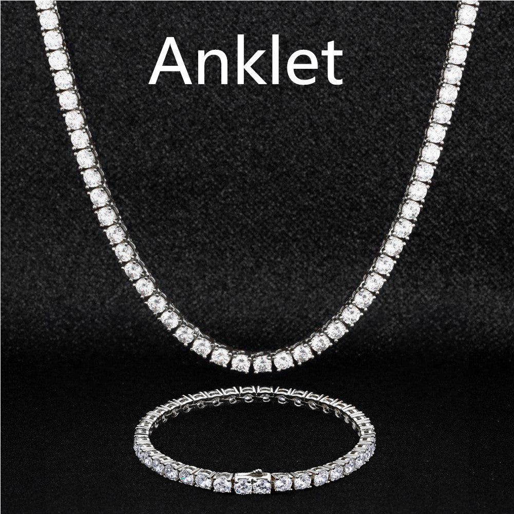 Luxurious Zircon Necklace and Bracelet Set