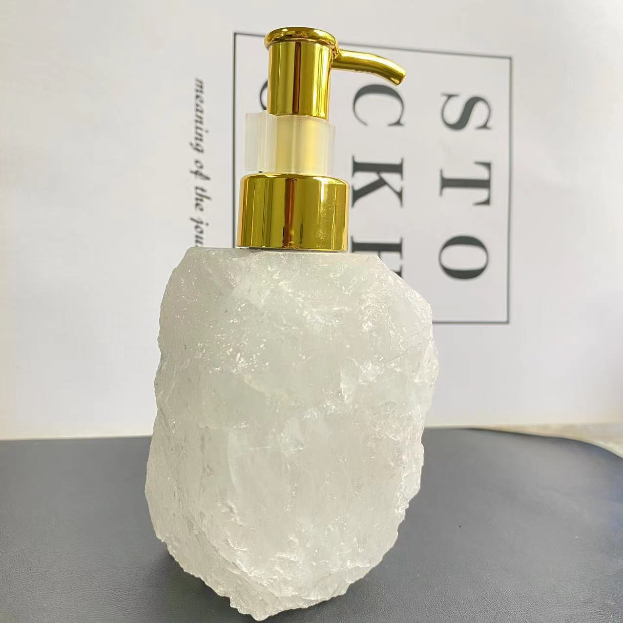 Natural Crystal Stone Bottle