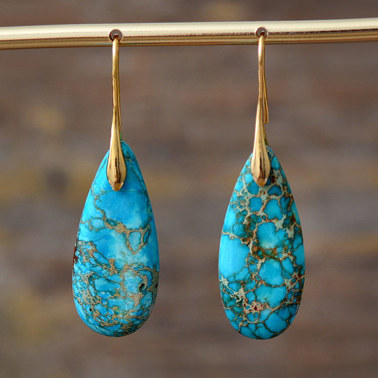 Bohemian Emperor Stone Drop Earrings