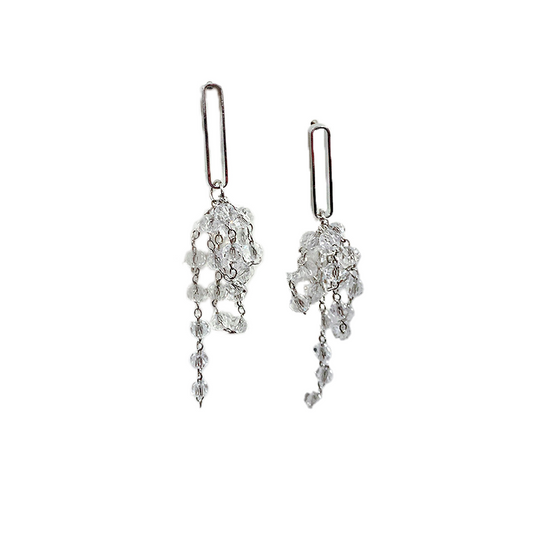 Crystal Earrings - Tassel Grape Earring