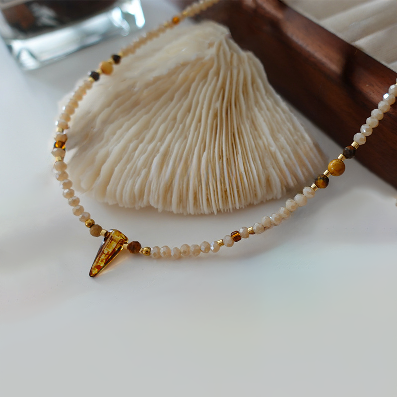 Natural Stone Pearl Necklace