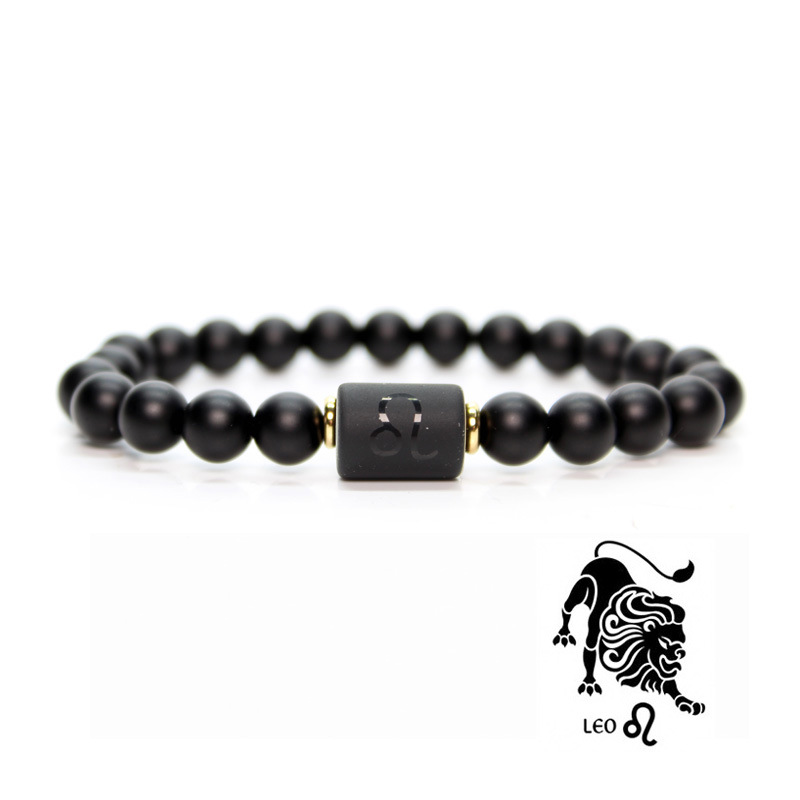 Bracelet Birthstones Black Agate