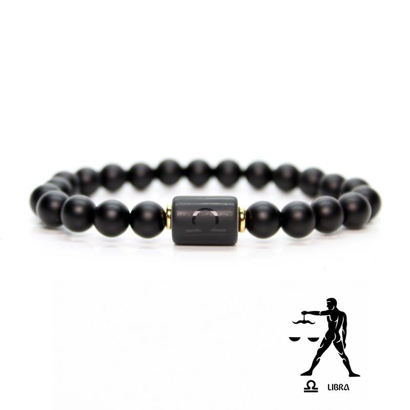 Bracelet Birthstones Black Agate