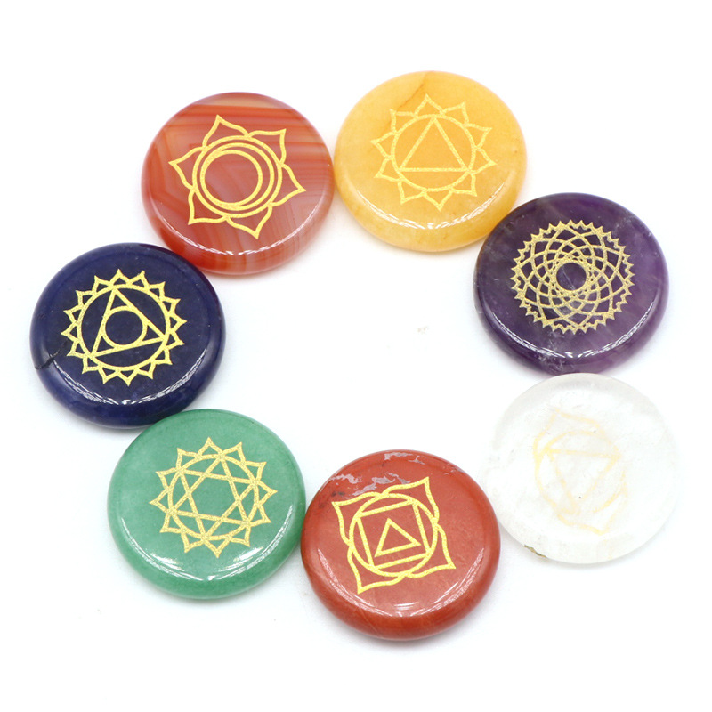 Chakra Natural Stone Set & Meditation & Feng Shui & Reiki