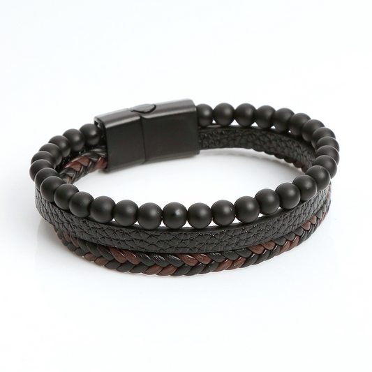 Bracelet - Pierre Naturelle Obsidienne