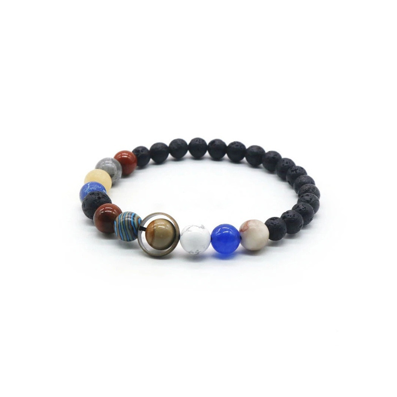 Bracelet - Galaxy Eight Planets Natural Stone