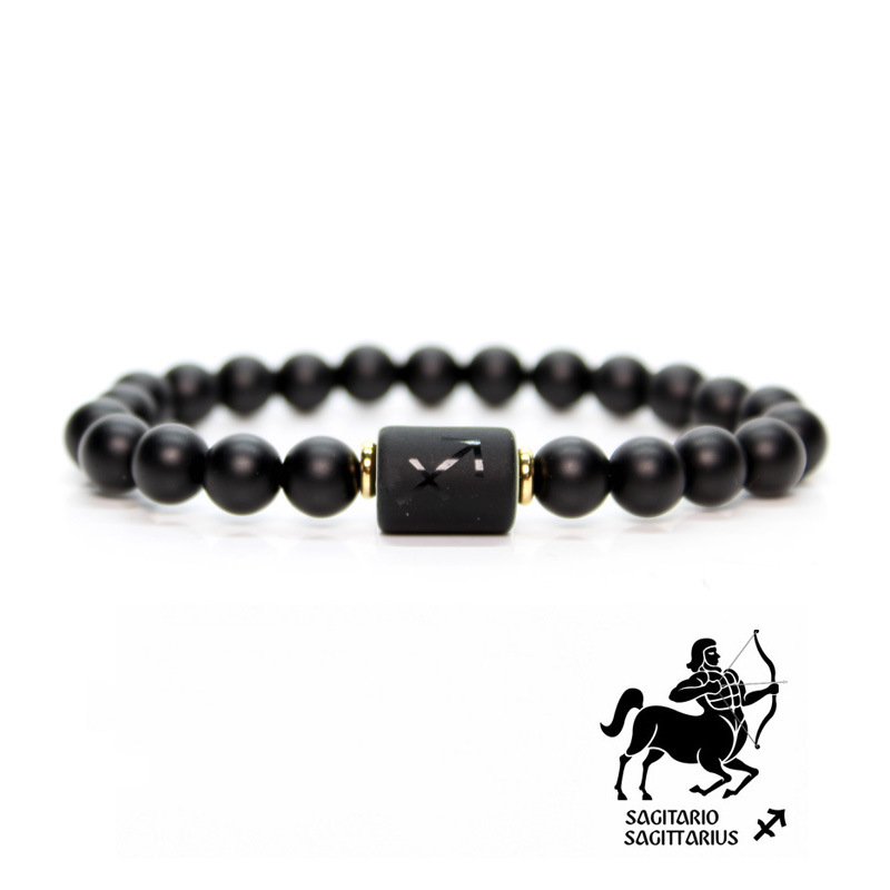 Bracelet Birthstones Black Agate