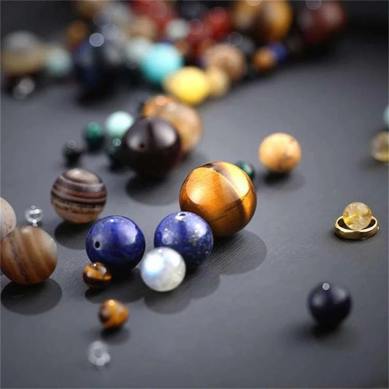 Bracelet - Galaxy Eight Planets Natural Stone