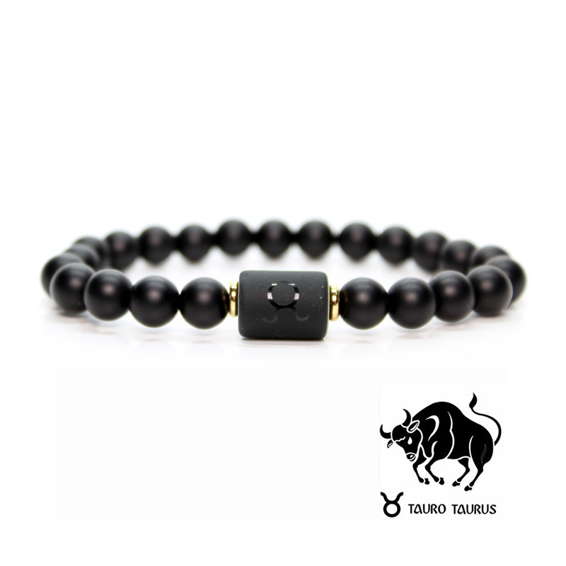 Bracelet Birthstones Black Agate