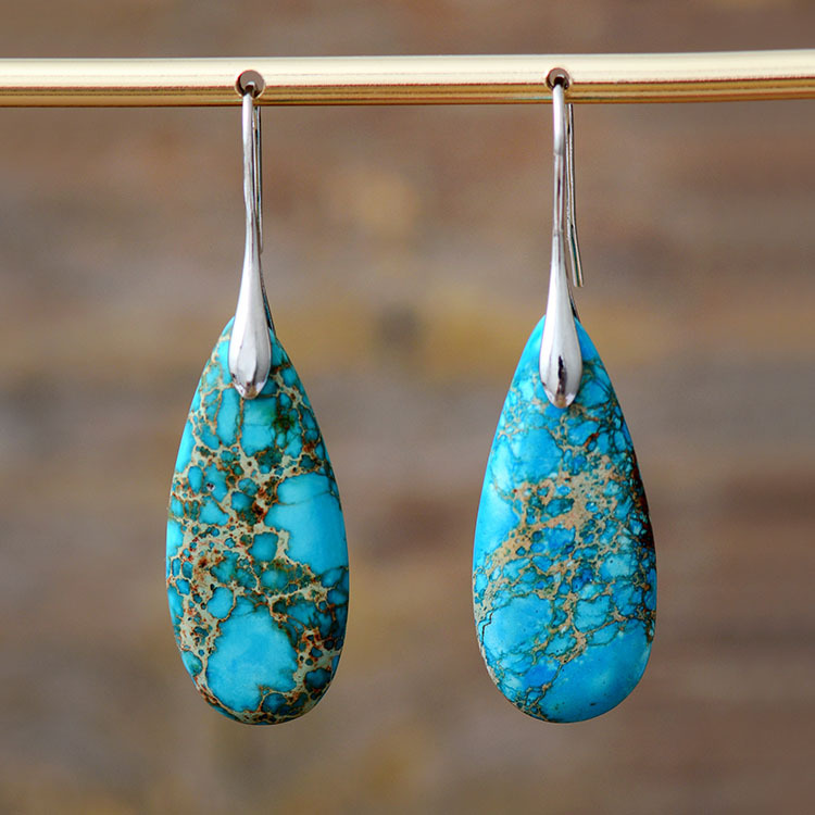 Bohemian Emperor Stone Drop Earrings