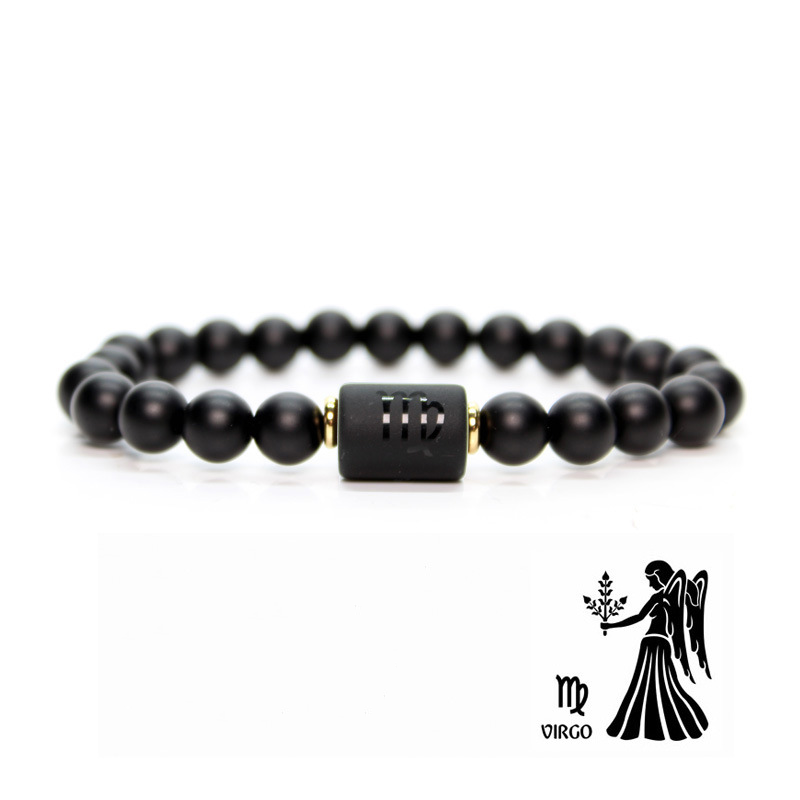 Bracelet Birthstones Black Agate